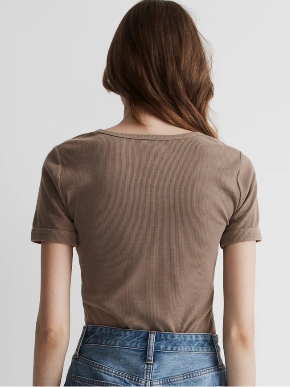 Madewell/Rivet & Thread Ribbed U-Neck Tee, Limited Edition! Like New! - Picture 4 of 11